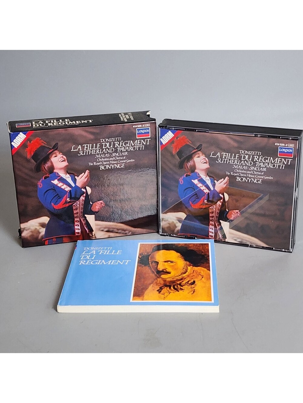 Donizetti: La Fille Du Régiment 2CD London Sutherland Pavarotti Bonynge Opera